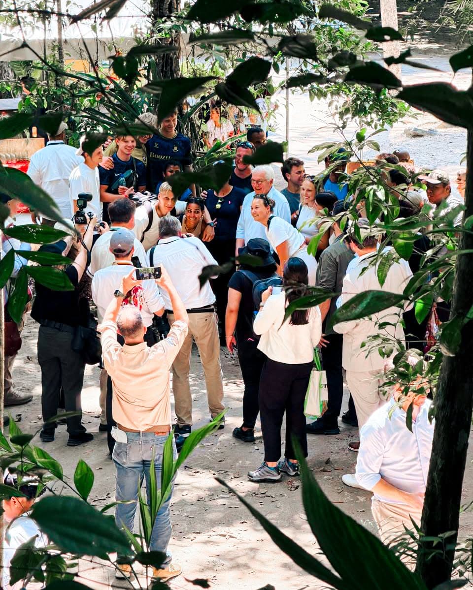 Visita del presidente federal de Alemania a Tikal