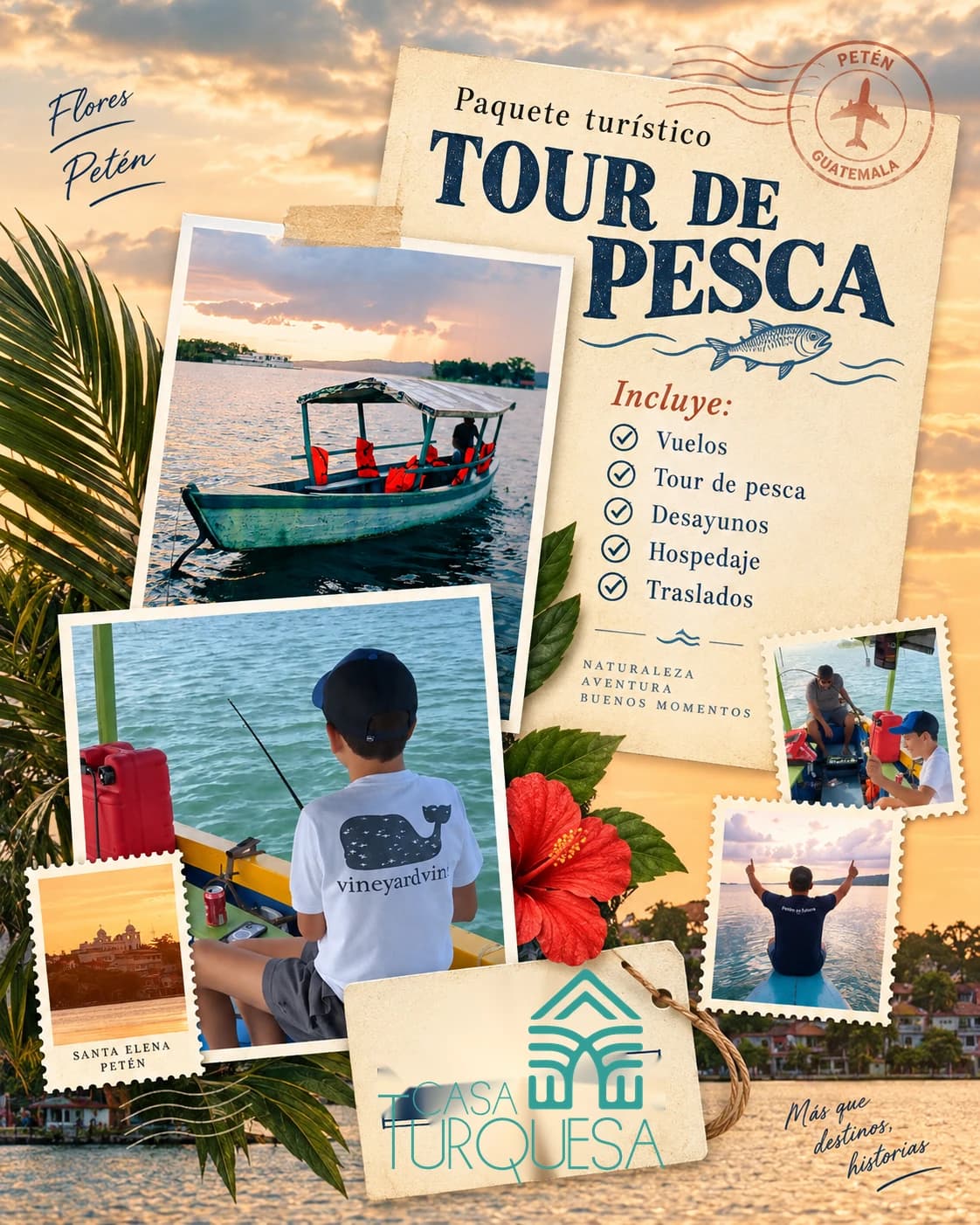 Paquete Tour de Pesca con hospedaje en Casa Turquesa